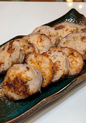 蓮根の挟み焼き-レシピのメイン写真