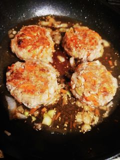 エノキ入りつくね♪タレはネギダレ-レシピのメイン写真