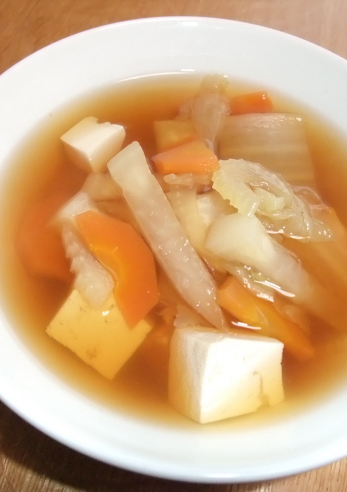 豆腐と野菜の和風スープ-レシピのメイン写真