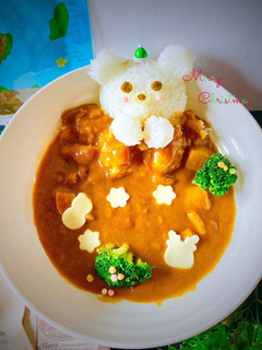 ベジート(やさいシート)くまのデコカレー-レシピのメイン写真