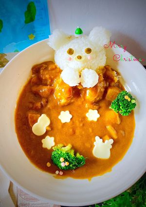 ベジート(やさいシート)くまのデコカレー-レシピのメイン写真