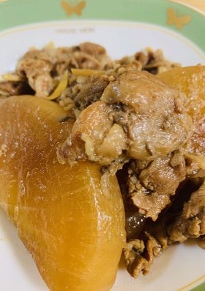 ぎゅ～っと味しみ！大根と牛肉の甘辛煮-レシピのメイン写真