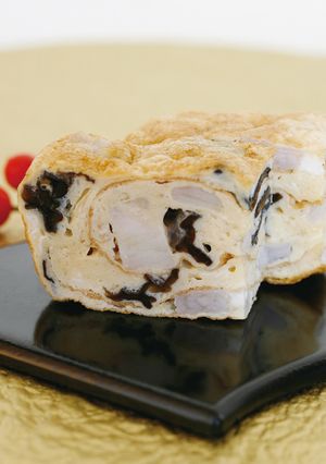 【冬】黒きくらげと山芋の卵焼き-レシピのメイン写真