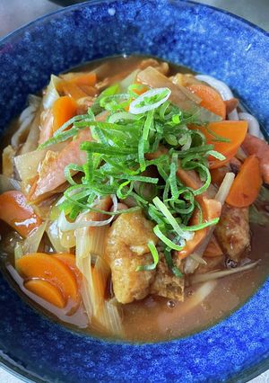 簡単で栄養いっぱいなカレーうどん-レシピのメイン写真