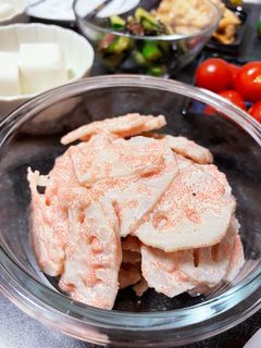 簡単おつまみ!れんこんのめんたいマヨ和え-レシピのメイン写真