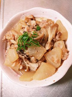 大根さっぱり煮豚肉と舞茸プラス-レシピのメイン写真