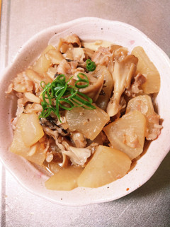 大根さっぱり煮豚肉と舞茸プラス-レシピのメイン写真