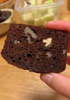くるみいっぱい！あんこの米粉ブラウニー-レシピのメイン写真
