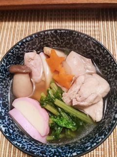 私の雑煮は野菜たっぷりお吸い物派です。-レシピのメイン写真