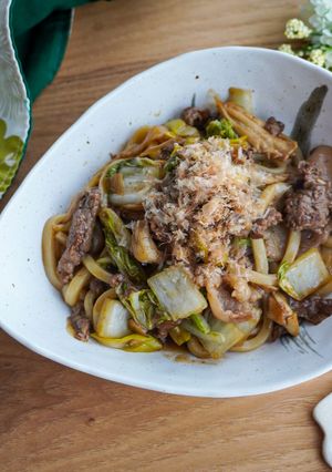 濃厚ソースで!簡単すき焼き風うどん-レシピのメイン写真