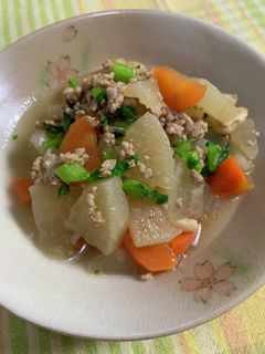 やわらか大根のそぼろ煮〜♪-レシピのメイン写真