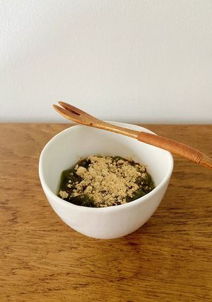 レンジで1分!簡単抹茶わらび餅!-レシピのメイン写真