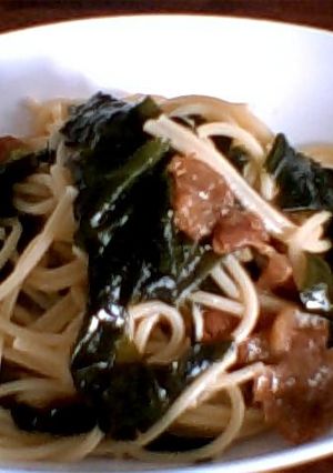 和風わか梅パスタ-レシピのメイン写真