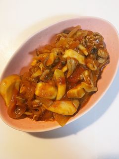 きのこと豚肉の無塩カレー煮-レシピのメイン写真