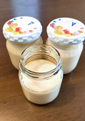 生クリと牛乳活用☆とろとろ鍋茹でプリン-レシピのメイン写真