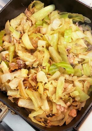 シーチキン炒め　キャベツ消費-レシピのメイン写真