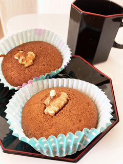 ボール1つで簡単ココアカップケーキ♪-レシピのメイン写真