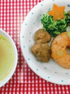クリスマスプレート(鶏のから揚げ)-レシピのメイン写真