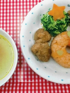 クリスマスプレート(鶏のから揚げ)-レシピのメイン写真