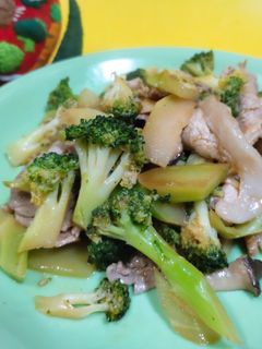 ブロッコリーと豚肉の焼肉炒め-レシピのメイン写真