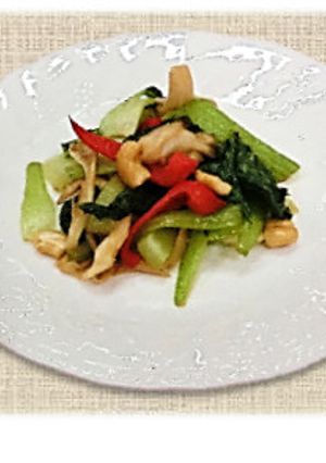 チンゲン菜のナッツ炒め-レシピのメイン写真