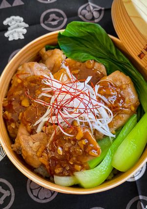 63℃ 豚ヒレ肉のヘルシー黒酢酢豚弁当-レシピのメイン写真