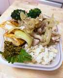 ネギ塩豚バラ☆ひらたけの炊き込みご飯弁当