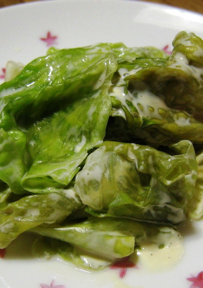 レンジで簡単 レタスのおひたし-レシピのメイン写真