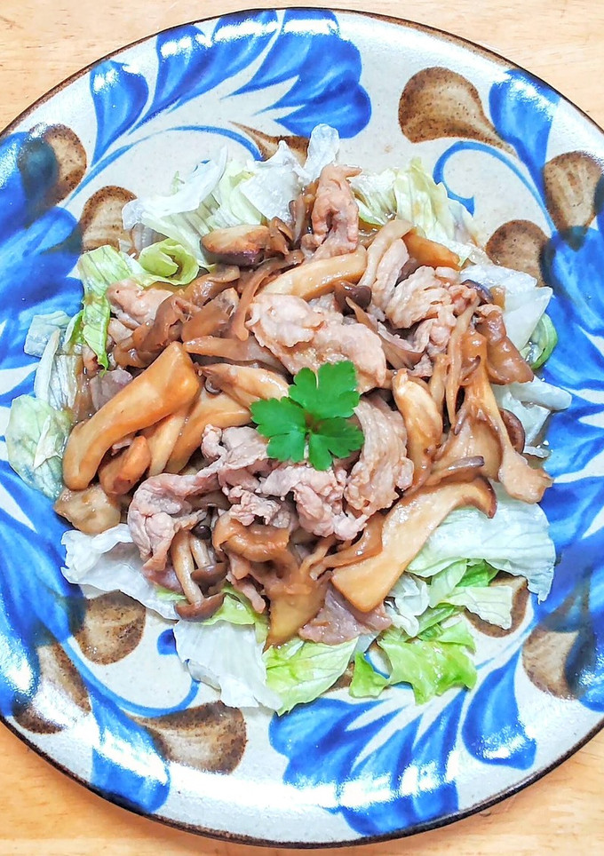 豚こま肉とキノコの洋風みそバター炒め-レシピのメイン写真