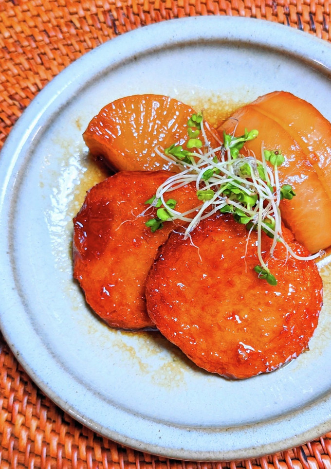 大根とさつま揚げの甘辛煮-レシピのメイン写真