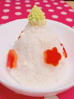 *白米のホワイトクリスマスツリー*-レシピのメイン写真