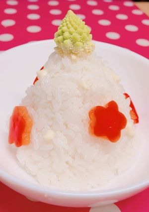 *白米のホワイトクリスマスツリー*-レシピのメイン写真
