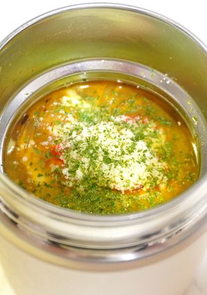 【スープジャー】オニオンカレースープ-レシピのメイン写真