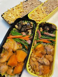 鶏モモとカボチャの甘辛炒め-レシピのメイン写真