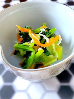 小松菜としらす 煎り酒和え-レシピのメイン写真