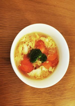 トマトたっぷり！クリスマススープ-レシピのメイン写真