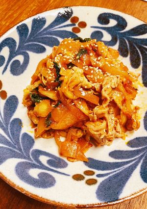 簡単！豚キムチ大根☆ご飯が進みます♪-レシピのメイン写真