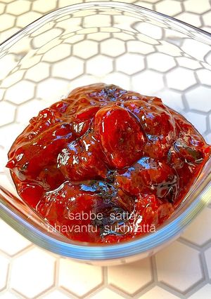 梅ダレ 落花生豆腐に-レシピのメイン写真