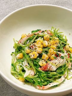 豆苗のマヨサラダ*レンチン-レシピのメイン写真