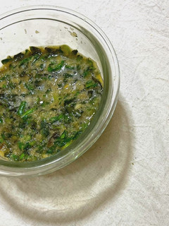 これぞご飯泥棒!!ネバトロ!!春菊とろろ-レシピのメイン写真