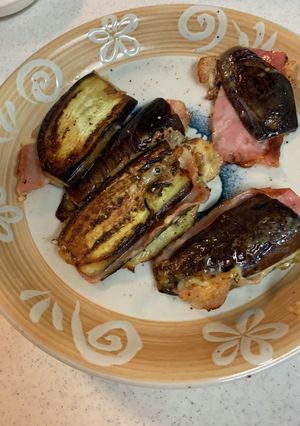 茄子とベーコンチーズの挟み焼き-レシピのメイン写真