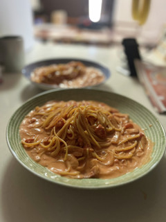 ホットクックでトマトクリームパスタ-レシピのメイン写真