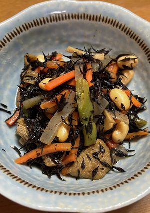 フライパンでひじきの煮物-レシピのメイン写真