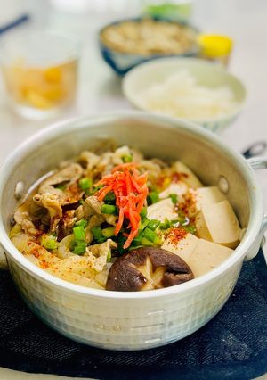 赤ワインで肉豆腐-レシピのメイン写真