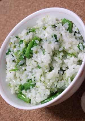 ズボラ(笑)菜の花の混ぜご飯-レシピのメイン写真