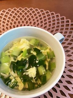 シロさんの青菜と卵のスープ-レシピのメイン写真