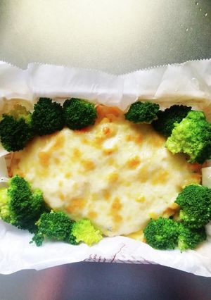 クッキングシートでマカロニグラタン弁当-レシピのメイン写真