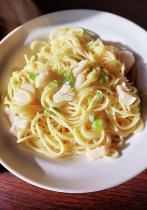 ホタテ貝柱の塩パスタ-レシピのメイン写真