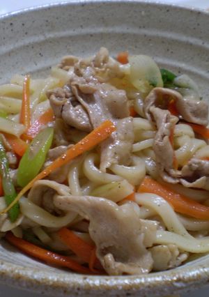 だし醤油ｄｅ簡単焼きうどん☆-レシピのメイン写真