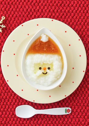 離乳食 サンタクロースのおかゆ-レシピのメイン写真